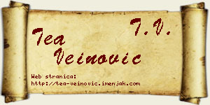 Tea Veinović vizit kartica
